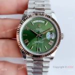 NEW Upgraded Rolex Day-Date II 41 SS Green Dial New President Band Watch V3